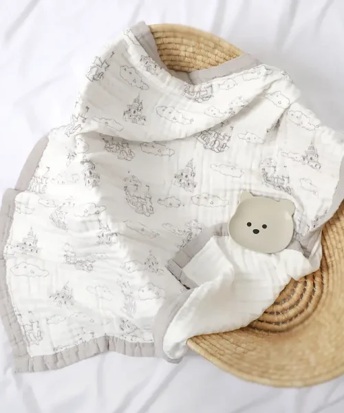 Customize muslin infant receiving blanket Gauze blanket factory Cotton muslin baby blanket manufacture in China clothingfactoryx.com12