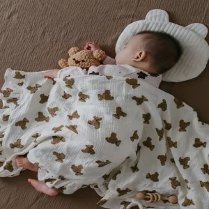 Customize muslin infant receiving blanket Gauze blanket factory Cotton muslin baby blanket manufacture in China clothingfactoryx.com33